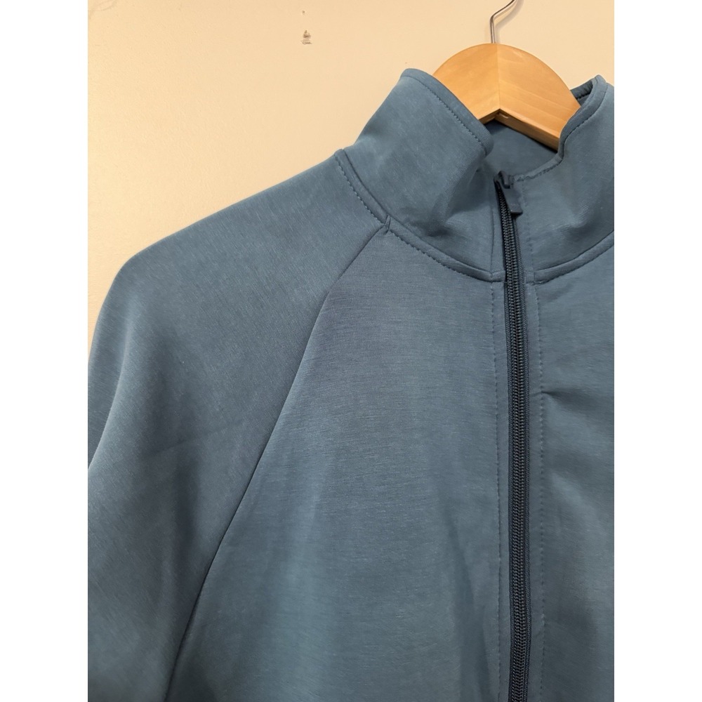 NWT Women Airy Sleek Ribbed Blue Full Zip Jacket - All In Motion Size XS - Picture 5 of 16
